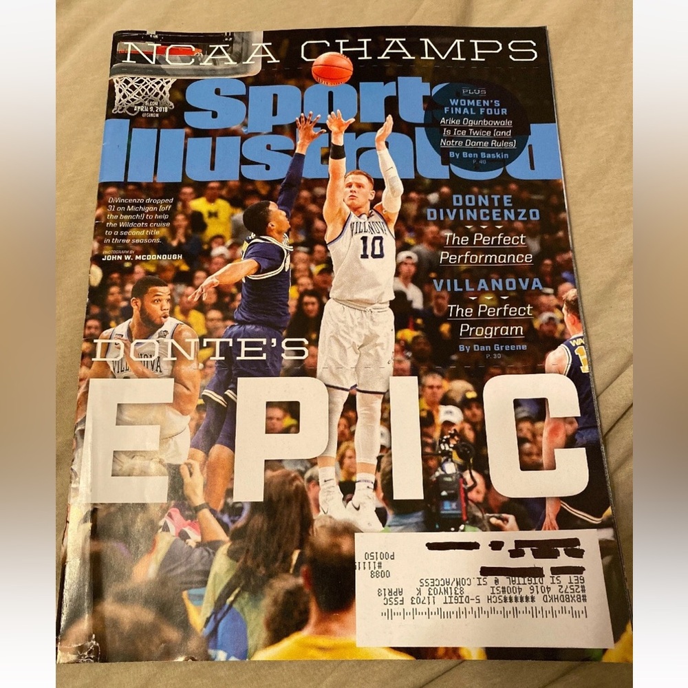 Sports Illustrated Magazine 2018 - Donte DiVincenzo - Milwaukee Bucks Villanova